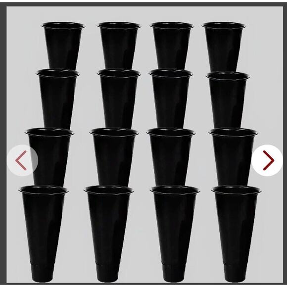 16pc Plastic‎ Buckets REPLACMENT for Fresh Flowers 4 Tier Flower Display Stand - Picture 1 of 1
